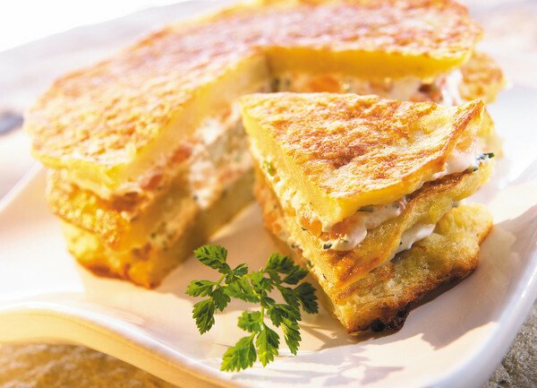 Schnelles Essen: Reibekuchen-Torte Rezept