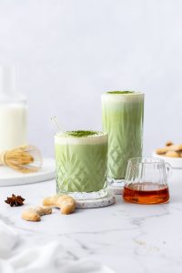 Rezept Gingerbread Matcha Latte
