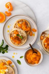 Rezept Luftige Spekulatiuswaffeln mit Mandarinenkompott